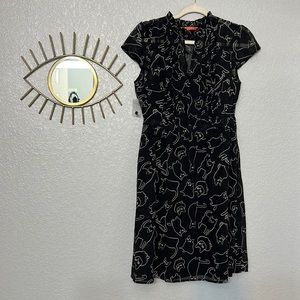 ModCloth black cat dress